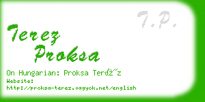 terez proksa business card